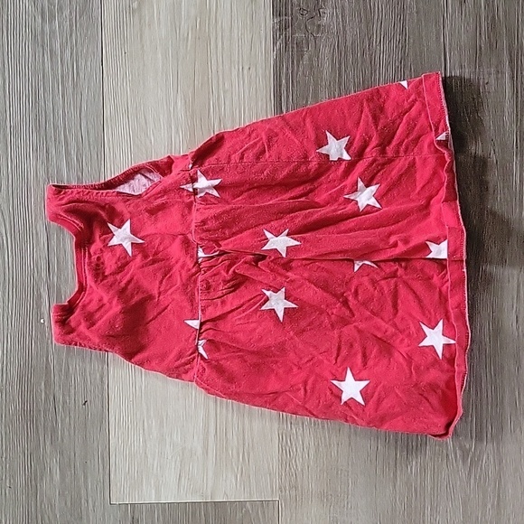 Old Navy Patriotic Red with Stars Dress Size 6-12M - Picture 5 of 7